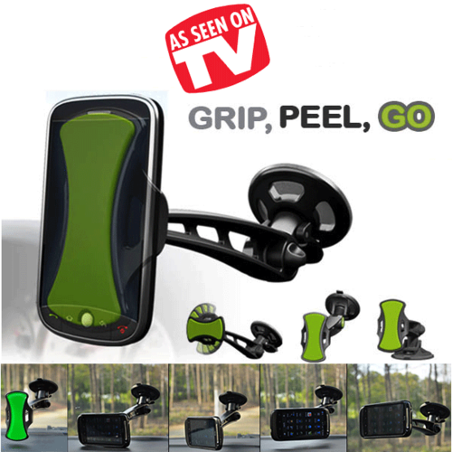 GENUINE GripGo Universal Mobile Phone Mount Hands Free Car Clingo As Seen on TV