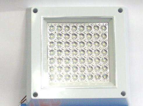 " 2 ON AUCTION " 7W - 64-LED White Light Square Built-in Type Ceiling Lamp - White