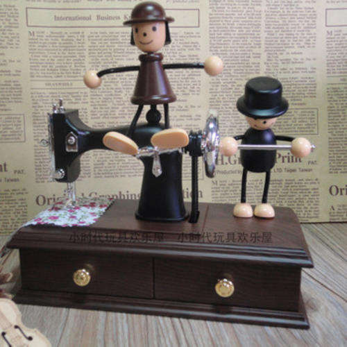 " 2 on auction " Musical Box Sewing Machine