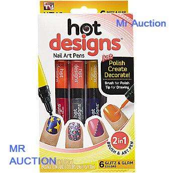 Hot Designs Glitz & Glam Nail Art Pens | As Seen on TV