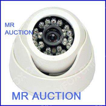CCD Dome Camera 1/3, 600 TV Lines, 24 LED's