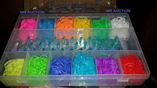3000pcs colorful loom bands,a loom board,loom tool included