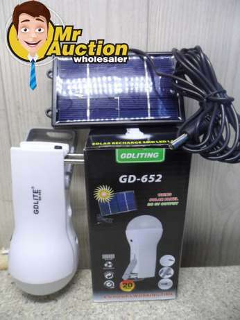 SOLAR RECHARGEABLE SMD LED LAMP - TWO WAYS TO CHARGE SOLAR AND ELECTRICAL