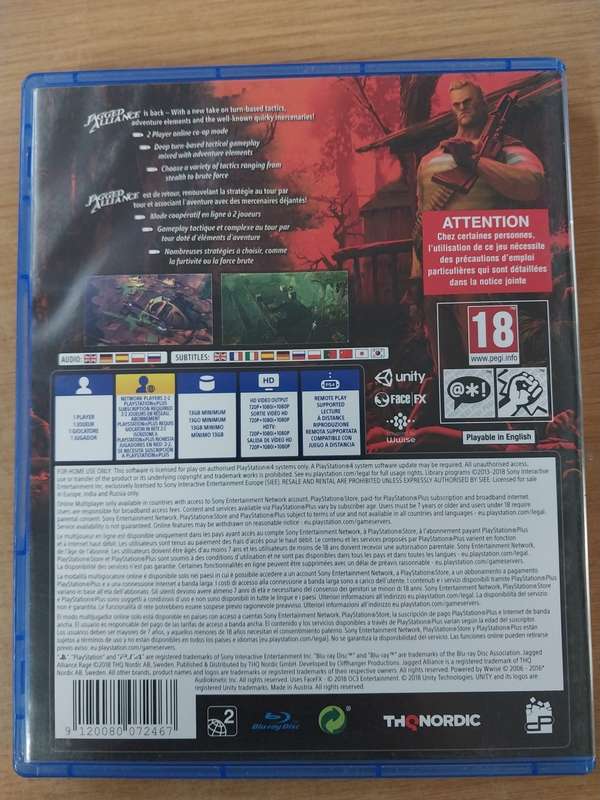 Jagged Alliance Rage - Ps4
