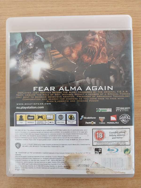 Fear 2 Project Origin - Ps3
