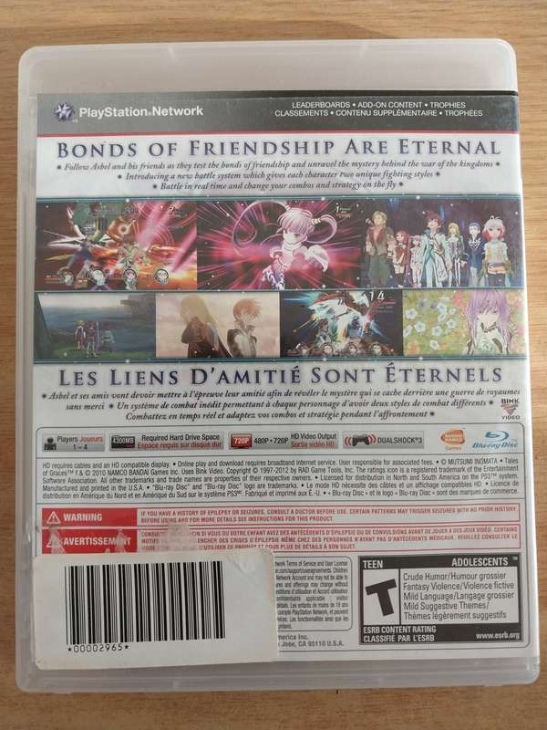 Tales of Graces F - Ps3
