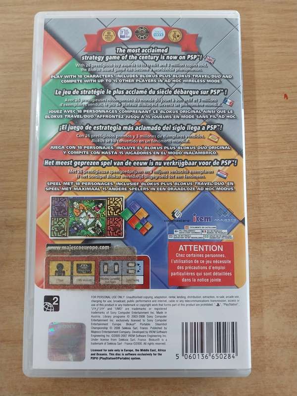 Blokus Portable Steambot Championship - PSP