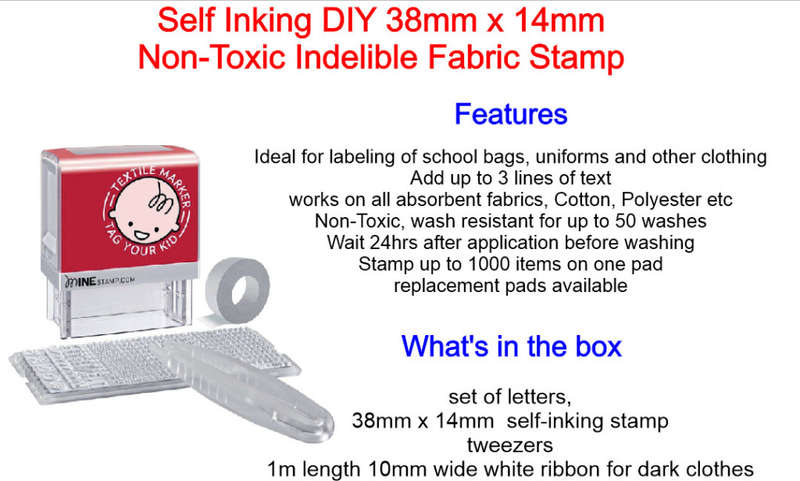Textile Marker Self Inking Stamp
