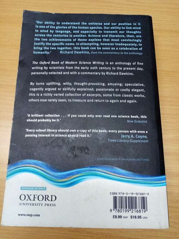 The Oxford Book of Modern Science Writing - DAWKINS,R