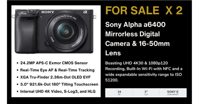 NEVER USED | Sony Alpha a6400 Mirrorless Digital Camera with a 16-50mm Lens