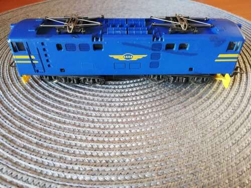 Blue train set.
