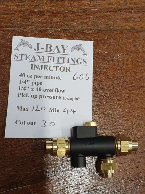 40 oz Live Steam Injector, Model Engineering Live Steam