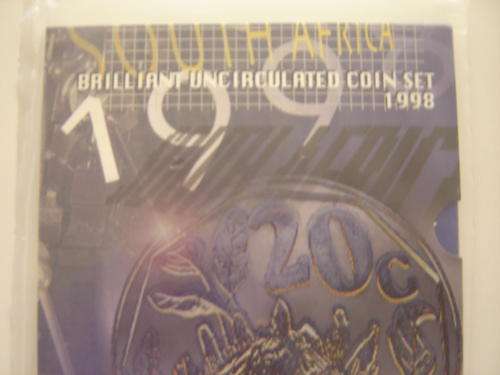1998 Brilliant Uncirculated Mint pack series: R5 to 1c Protea   Mint 2737