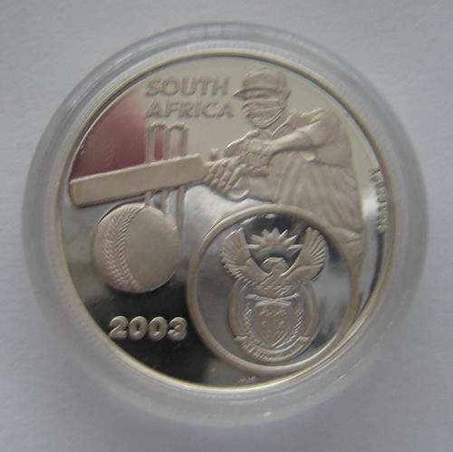 2003 Silver Medallion : Criket Opening Match in Cape Town. In SAM box
