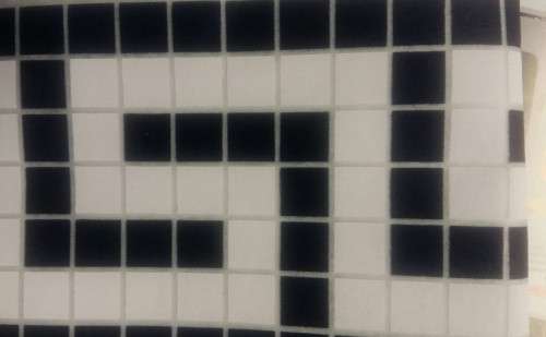 Fibre Glass Swimming Pool Mosaic Tiles 900(l)x160mm(w) per tile * 10 Tiles per pack white & navy blu