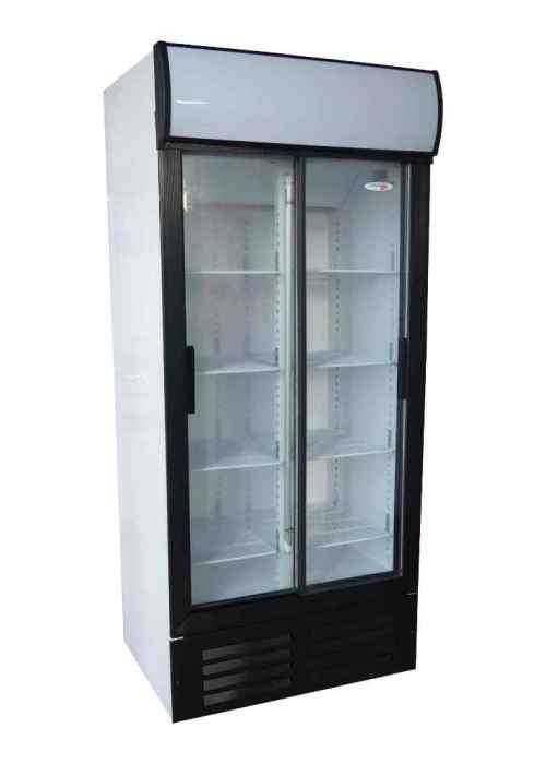 Beverage Cooler 890 Double Sliding Door  Industrial Catering Equipment