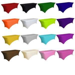 White Rectangular Stretch Table Cloth :CLEARANCE SALE
