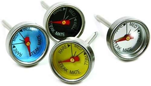 4x Mini Meat Thermometers & 4 Piece Jumbo Steak Knives