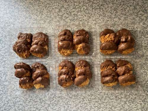 NEW BINGER Burnt Orange Milk Chocolate Biscuits Promotion 3 Dozen = 1 Bid