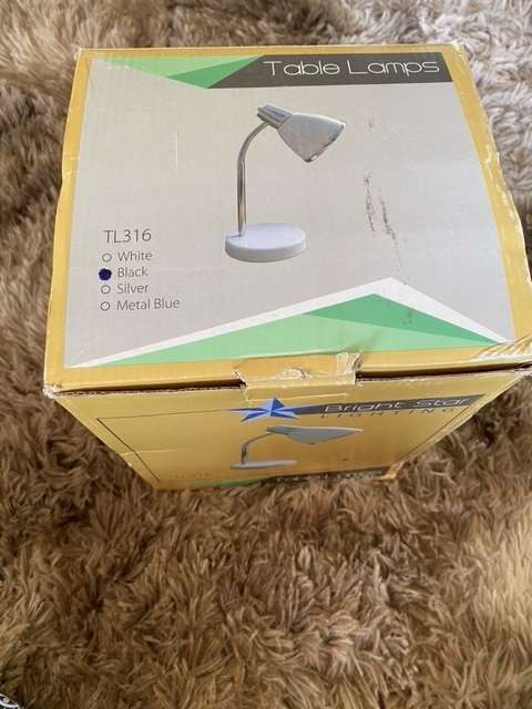 Black Bright star lighting Table Lamp