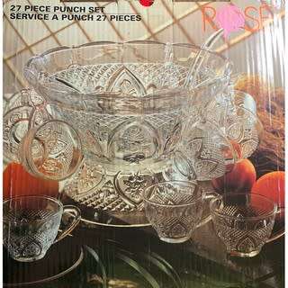 ROSE Vintage Punch Set One of a Kind