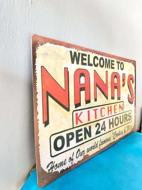 Welcome To Nanas Kitchen Sign