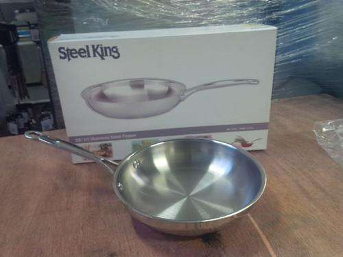 Stainless Steel Industrial Frying Pan 20cm ** 4.5cm deep