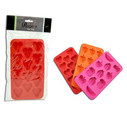 Ice Cube Tray Silicon ** 1 Tray per Bid ** Assorted