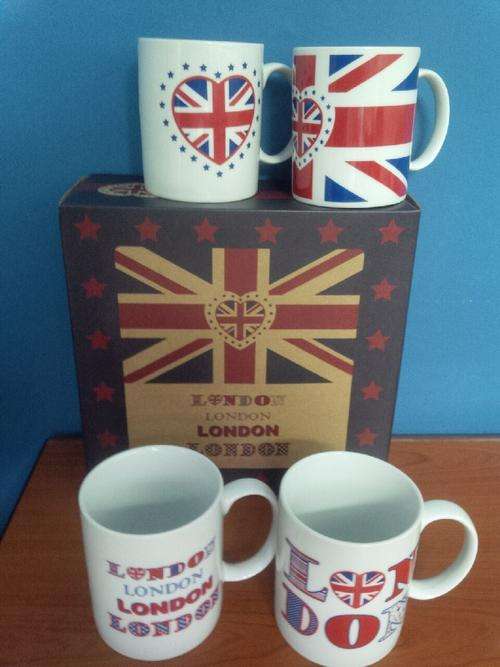 LONDON MUGS ** SET OF 4** As per picture   2 ON AUCTION