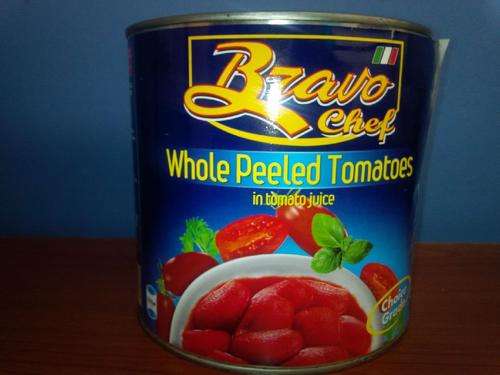 WHOLE PEELED TOMATOES 2.5 kg - BRAVO CHEF  6 on AUCTION
