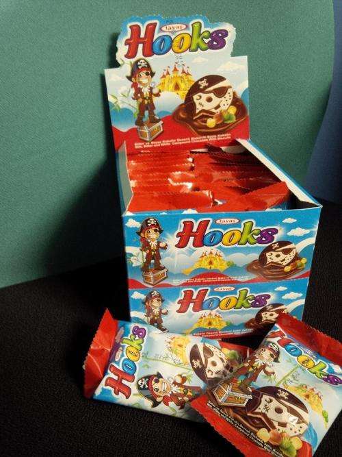 Taya's Hook 24's Pirate Chocolate Biscuits And Milk Cream Filling ** 3 on Auction
