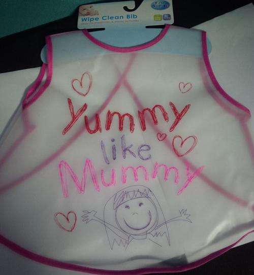 Wipe Clean Bib - Ideal For Meal Times & Messy Activities ** 5 on Auction