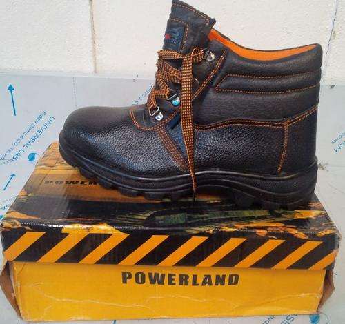 POWERLAND Safety Boots Black & Oran ** The Leaders in Safety Footwear **   SIZE 6,7,8,9 and 10 ONLY