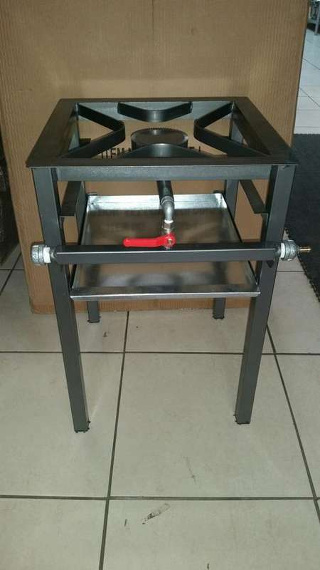 BOILING TABLE 1 BURNER GAS Floor Standing (Courier only) 425mmx425x670mm (H)** NEW **