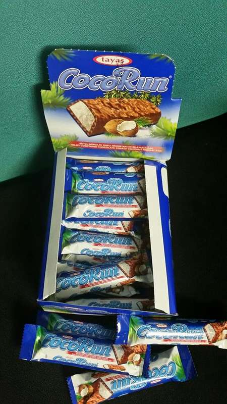 New CocoRun milky chocolate coated coconut Nougat Bar 24 per box ## 4 On auction *******
