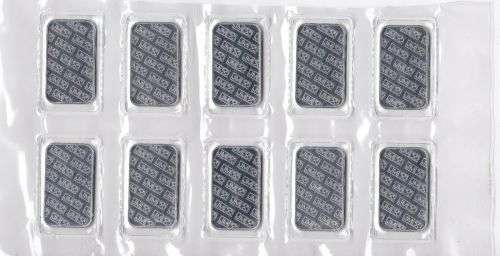 11 X SILVER BULLION BARS 1oz