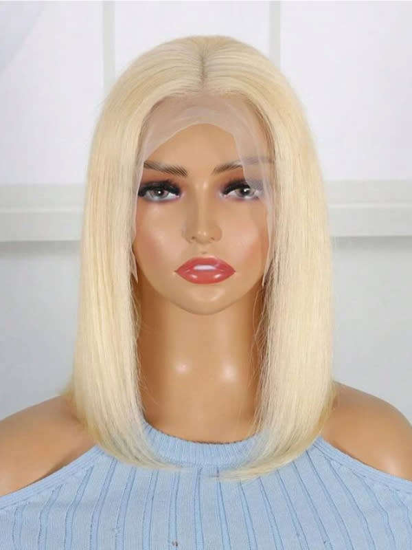 Glueless Full Frontal Blonde Bob Wig 10inch