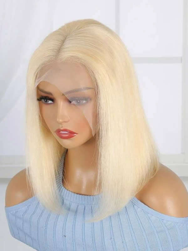 Glueless Full Frontal Blonde Bob Wig 10inch