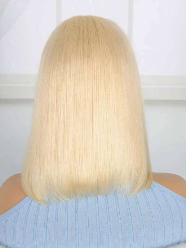 Glueless Full Frontal Blonde Bob Wig 10inch