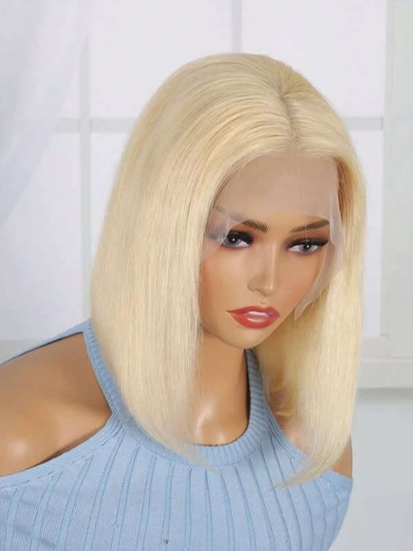 Glueless Full Frontal Blonde Bob Wig 10inch