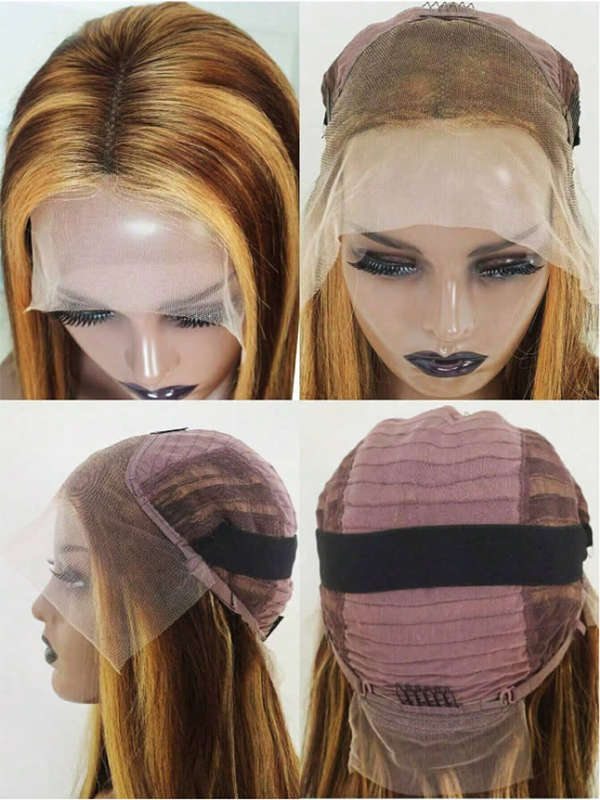 Glueless Full Frontal Bob Wig - Highlight Piano Color