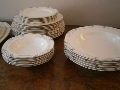 Alfred Meakin Art Deco  Marygold Dinner and Coffee Set  - 50 pieces