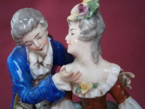 Lovely Sitzendorf  porcelain, pair lovers,Germany