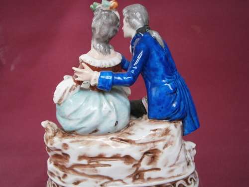 Lovely Sitzendorf  porcelain, pair lovers,Germany