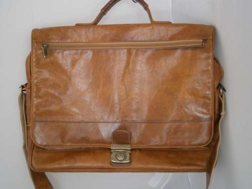 Genuine Leather  Shoulder Laptop bag