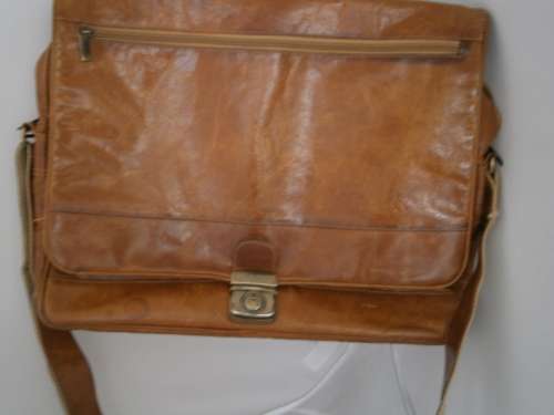 Genuine Leather  Shoulder Laptop bag