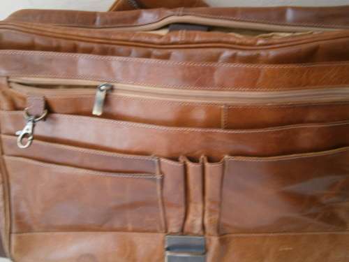 Genuine Leather  Shoulder Laptop bag