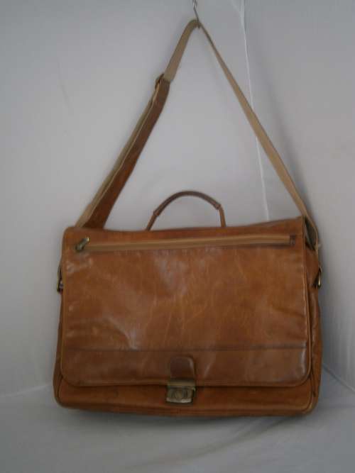 Genuine Leather  Shoulder Laptop bag