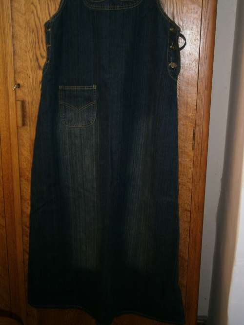 Denim maxi dress/ sundress. New