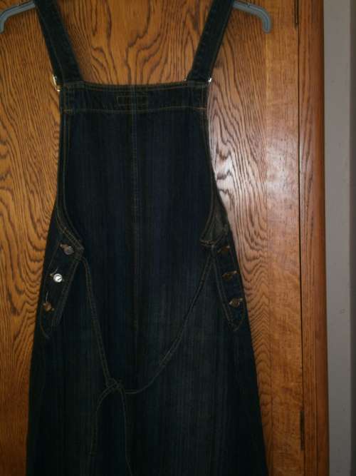 Denim maxi dress/ sundress. New